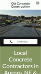 Mobile Screenshot of ottconcrete.com